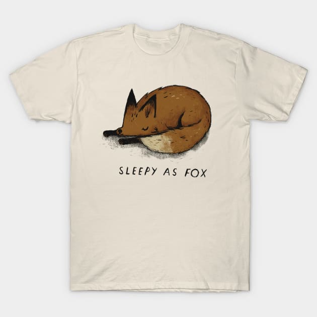 sleepy as fox T-Shirt by Louisros